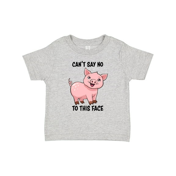 Inktastic Cant Say No to This Face- Cute Pig Boys or Girls Baby T-Shirt