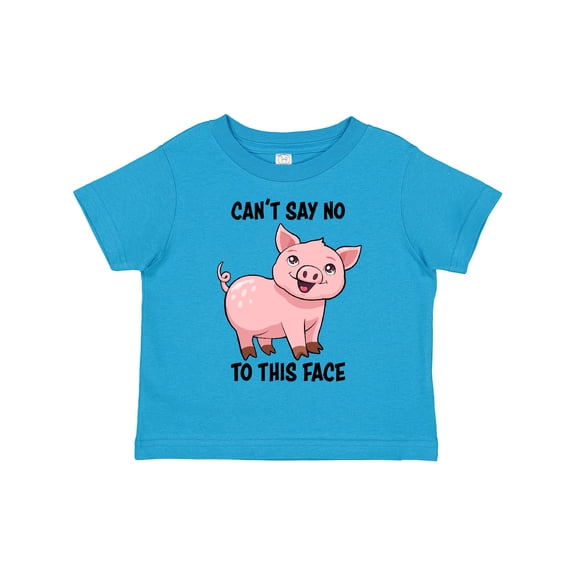 Inktastic Cant Say No to This Face Cute Pig Boys or Girls Toddler T-Shirt