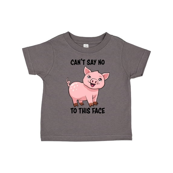 Inktastic Cant Say No to This Face Cute Pig Boys or Girls Toddler T-Shirt
