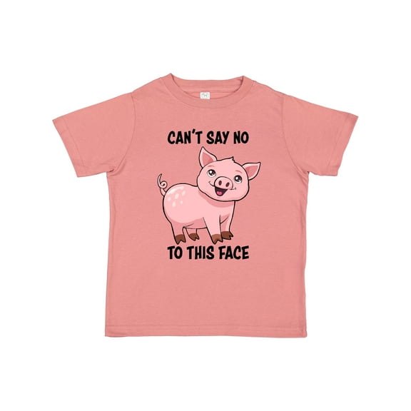 Inktastic Cant Say No to This Face Cute Pig Boys or Girls Toddler T-Shirt