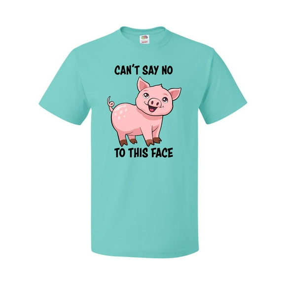 Inktastic Cant Say No to this Face- cute pig T-Shirt