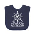 thumbnail image 1 of Inktastic Cape Cod Massachusetts Nautical Boys or Girls Baby Bib, 1 of 4
