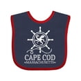 thumbnail image 1 of Inktastic Cape Cod Massachusetts Nautical Boys or Girls Baby Bib, 1 of 4