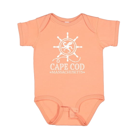 Inktastic Cape Cod Massachusetts Nautical Boys or Girls Baby Bodysuit