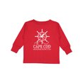 thumbnail image 1 of Inktastic Cape Cod Massachusetts Nautical Boys or Girls Long Sleeve Toddler T-Shirt, 1 of 5