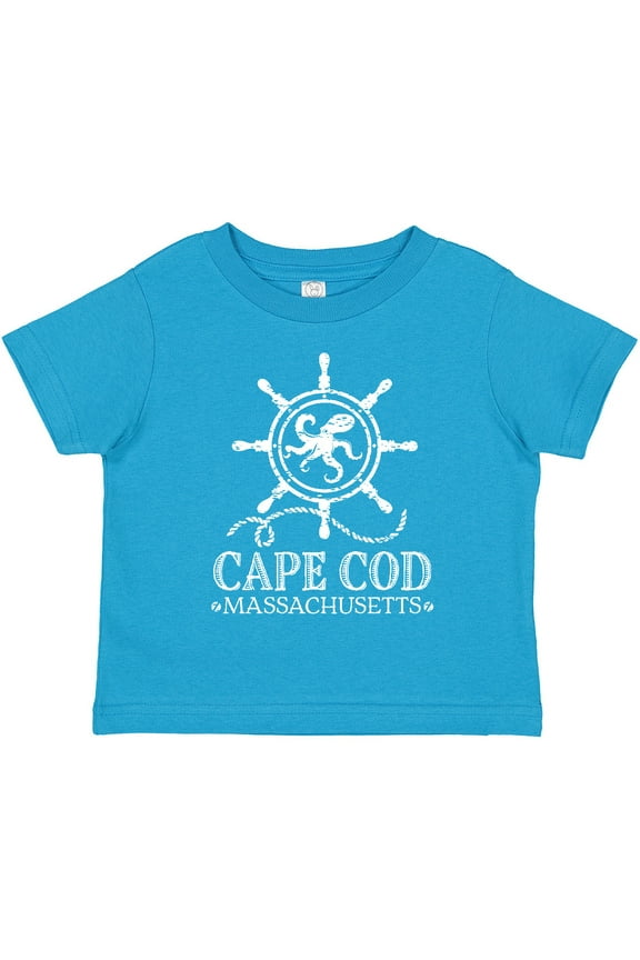 Cape Cod Massachusetts Nautical Boys or Girls Toddler T-Shirt