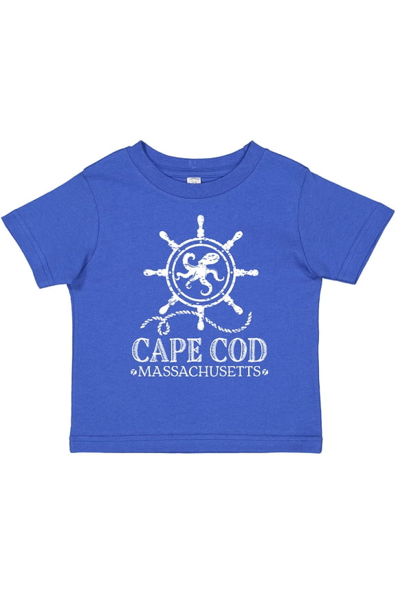Cape Cod Massachusetts Nautical Boys or Girls Toddler T-Shirt