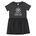 thumbnail image 1 of Inktastic Cape Cod Massachusetts Nautical Girls Toddler Dress, 1 of 5