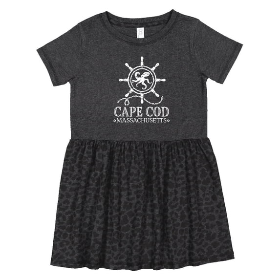 Inktastic Cape Cod Massachusetts Nautical Girls Toddler Dress