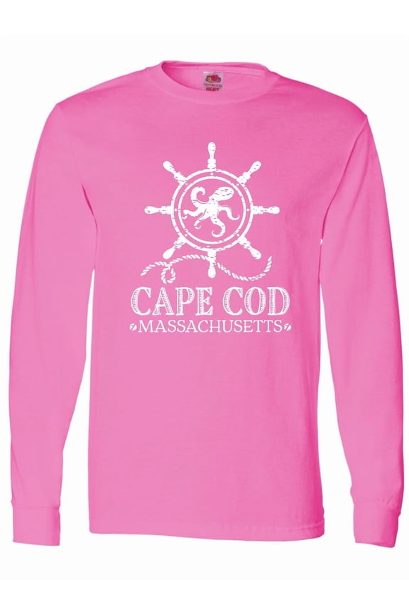 Cape Cod Massachusetts Nautical Long Sleeve T-Shirt