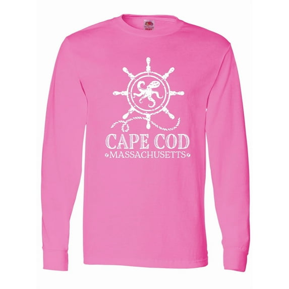 Inktastic Cape Cod Massachusetts Nautical Long Sleeve T-Shirt