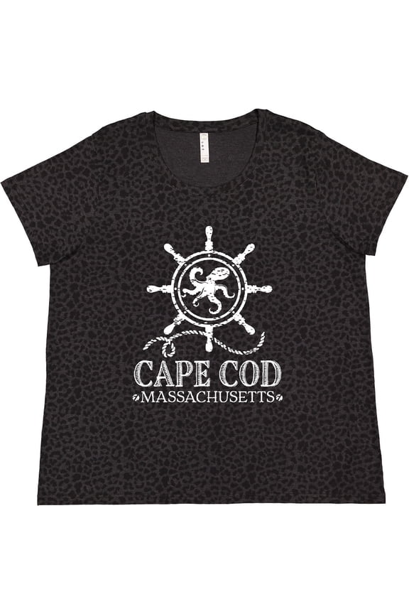 Cape Cod Massachusetts Nautical Women's Plus Size T-Shirt