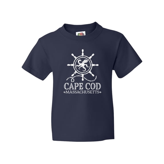 Inktastic Cape Cod Massachusetts Nautical Youth T-Shirt