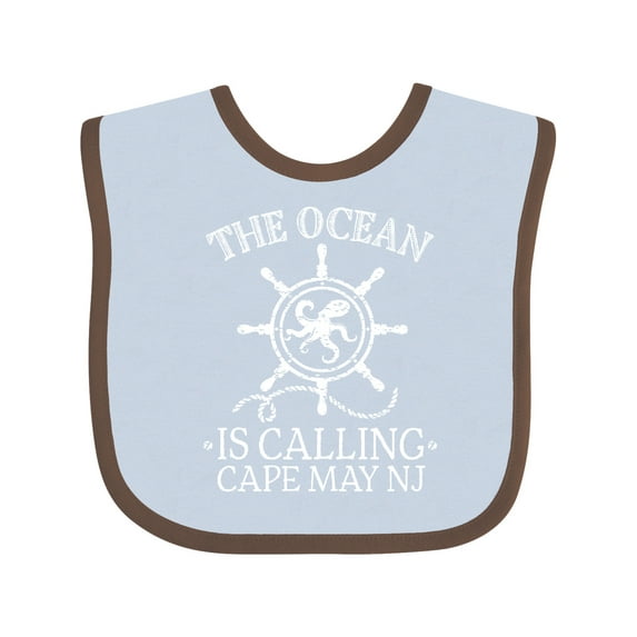 Inktastic Cape May New Jersey Boys or Girls Baby Bib