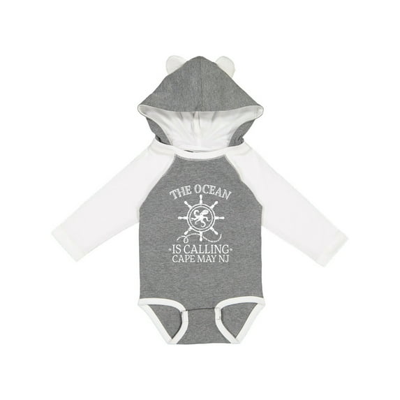 Inktastic Cape May New Jersey Boys or Girls Long Sleeve Baby Bodysuit
