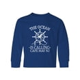 thumbnail image 1 of Inktastic Cape May New Jersey Long Sleeve Youth T-Shirt, 1 of 5