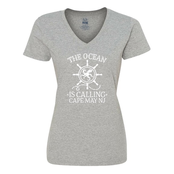 Inktastic Cape May New Jersey Women's V-Neck T-Shirt
