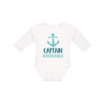 thumbnail image 1 of Inktastic Captain Adorable, Boat Anchor, Nautical - Blue Boys Long Sleeve Baby Bodysuit, 1 of 5