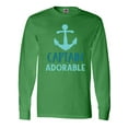 thumbnail image 1 of Inktastic Captain Adorable, Boat Anchor, Nautical - Blue Long Sleeve T-Shirt, 1 of 5