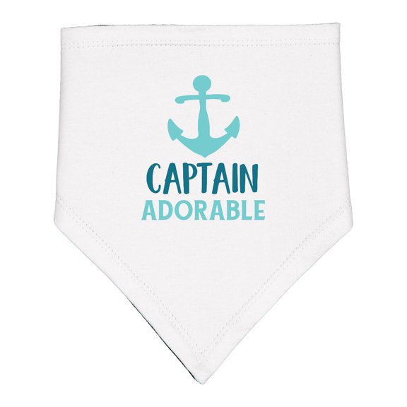 Inktastic Captain Adorable, Boat Anchor, Sailor, Sailing Baby Bandana Bib