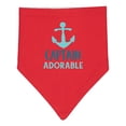 thumbnail image 1 of Inktastic Captain Adorable, Boat Anchor, Sailor, Sailing Baby Bandana Bib, 1 of 4