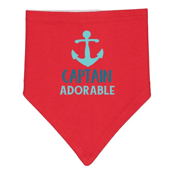 Inktastic Captain Adorable, Boat Anchor, Sailor, Sailing Baby Bandana Bib