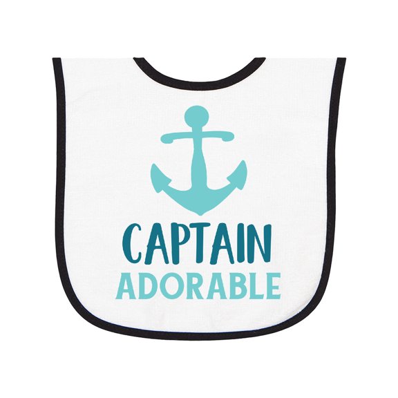 Inktastic Captain Adorable, Boat Anchor, Sailor, Sailing Baby Terry Cloth Bib