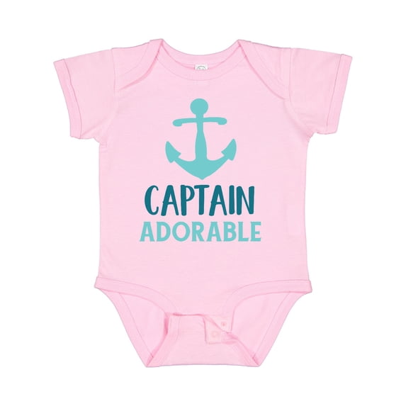 Inktastic Captain Adorable, Boat Anchor, Sailor, Sailing Boys Baby Bodysuit
