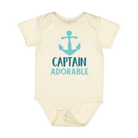 Inktastic Captain Adorable, Boat Anchor, Sailor, Sailing Boys Baby Bodysuit