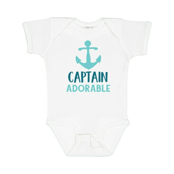 Inktastic Captain Adorable, Boat Anchor, Sailor, Sailing Boys Baby Bodysuit