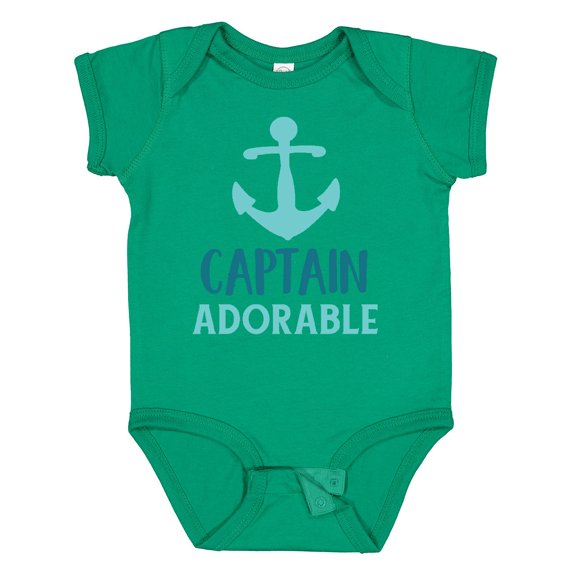 Inktastic Captain Adorable, Boat Anchor, Sailor, Sailing Boys Baby Bodysuit