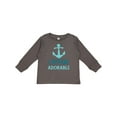 thumbnail image 1 of Inktastic Captain Adorable, Boat Anchor, Sailor, Sailing Boys Long Sleeve Toddler T-Shirt, 1 of 5