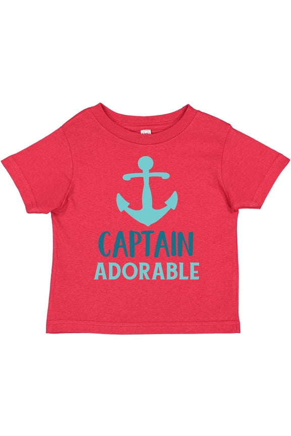 Captain Adorable, Boat Anchor, Sailor, Sailing Boys Toddler T-Shirt