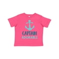thumbnail image 1 of Inktastic Captain Adorable, Boat Anchor, Sailor, Sailing Boys Toddler T-Shirt, 1 of 5