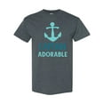thumbnail image 1 of Inktastic Captain Adorable, Boat Anchor, Sailor, Sailing T-Shirt, 1 of 5