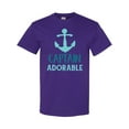 thumbnail image 1 of Inktastic Captain Adorable, Boat Anchor, Sailor, Sailing T-Shirt, 1 of 5