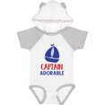 thumbnail image 1 of Inktastic Captain Adorable, Sail Boat, Sailing - Red Blue Boys Baby Bodysuit, 1 of 5
