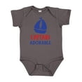 thumbnail image 1 of Inktastic Captain Adorable, Sail Boat, Sailing - Red Blue Boys Baby Bodysuit, 1 of 5