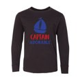thumbnail image 1 of Inktastic Captain Adorable, Sail Boat, Sailing - Red Blue Long Sleeve Youth T-Shirt, 1 of 5