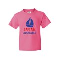 thumbnail image 1 of Inktastic Captain Adorable, Sail Boat, Sailing - Red Blue Youth T-Shirt, 1 of 5