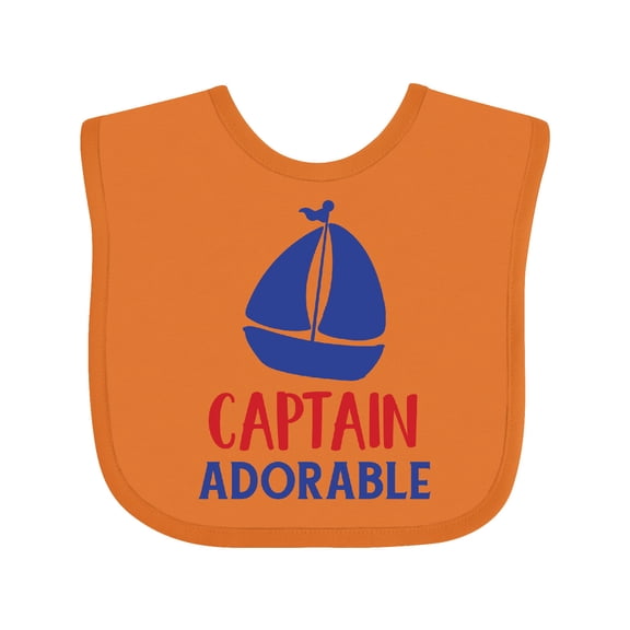 Inktastic Captain Adorable, Sailing Boat, Sailor, Sailing Boys Baby Bib