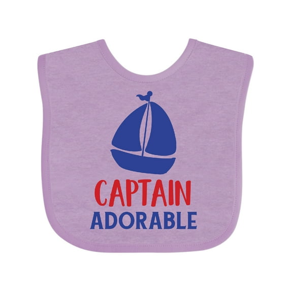 Inktastic Captain Adorable, Sailing Boat, Sailor, Sailing Boys Baby Bib