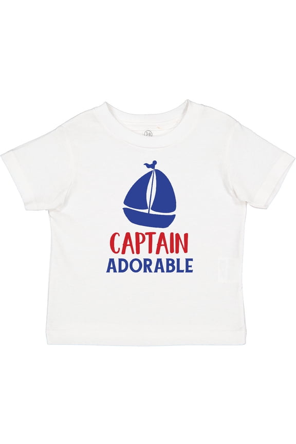Captain Adorable, Sailing Boat, Sailor, Sailing Boys Baby T-Shirt
