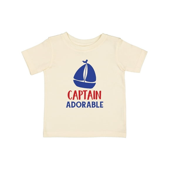 Inktastic Captain Adorable, Sailing Boat, Sailor, Sailing Boys Baby T-Shirt