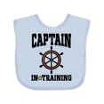 thumbnail image 1 of Inktastic Captain in Training Boys or Girls Baby Bib, 1 of 4
