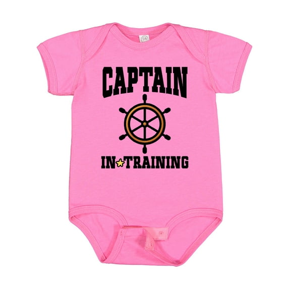 Inktastic Captain in Training Boys or Girls Baby Bodysuit