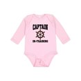 thumbnail image 1 of Inktastic Captain in Training Boys or Girls Long Sleeve Baby Bodysuit, 1 of 5