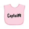 thumbnail image 1 of Inktastic Captain with pirate hat Boys or Girls Baby Bib, 1 of 4
