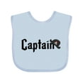 thumbnail image 1 of Inktastic Captain with pirate hat Boys or Girls Baby Bib, 1 of 4
