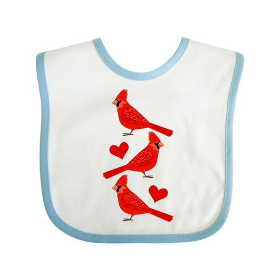 Inktastic Cardinal Cute Bird Watching Boys or Girls Baby Bib